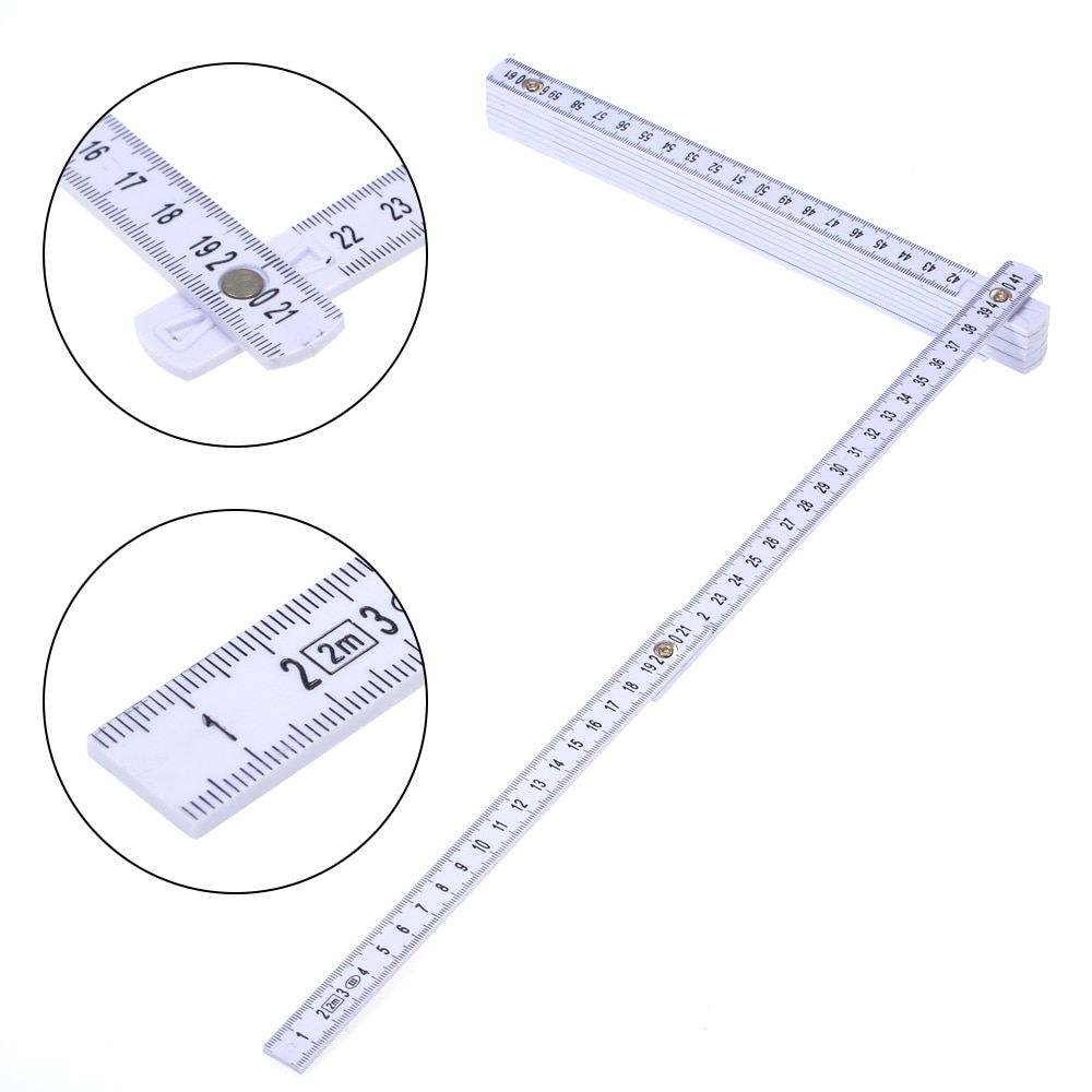 1M Slide Ten-Parts Fold Up Rulers 3ft Folding Versatile Inside Reading Carpenter's Ruler Lightweight and Compact Measuring Tool