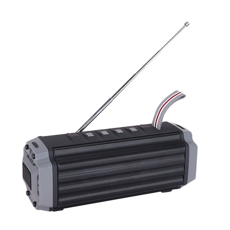 Slc -142 bluetooth-lautsprecher mit antenne, fm-radiokarte, tragbarer audiolautsprecher, kabelloser mini-säulenlautsprecher: Default Title