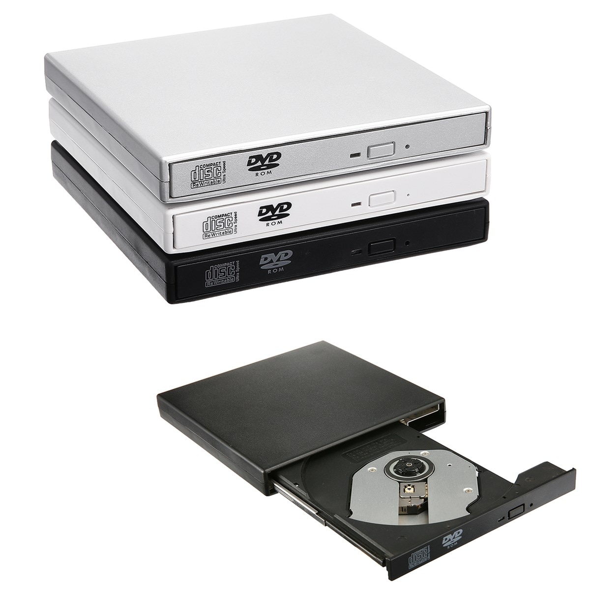 S Skyee Usb 2.0 Externe Blu-Ray Combo Dvd/Cd Brander Rw Drive Cd/DVD-ROM CD-RW Speler Optische Drive voor Windows7/8/10 Laptop