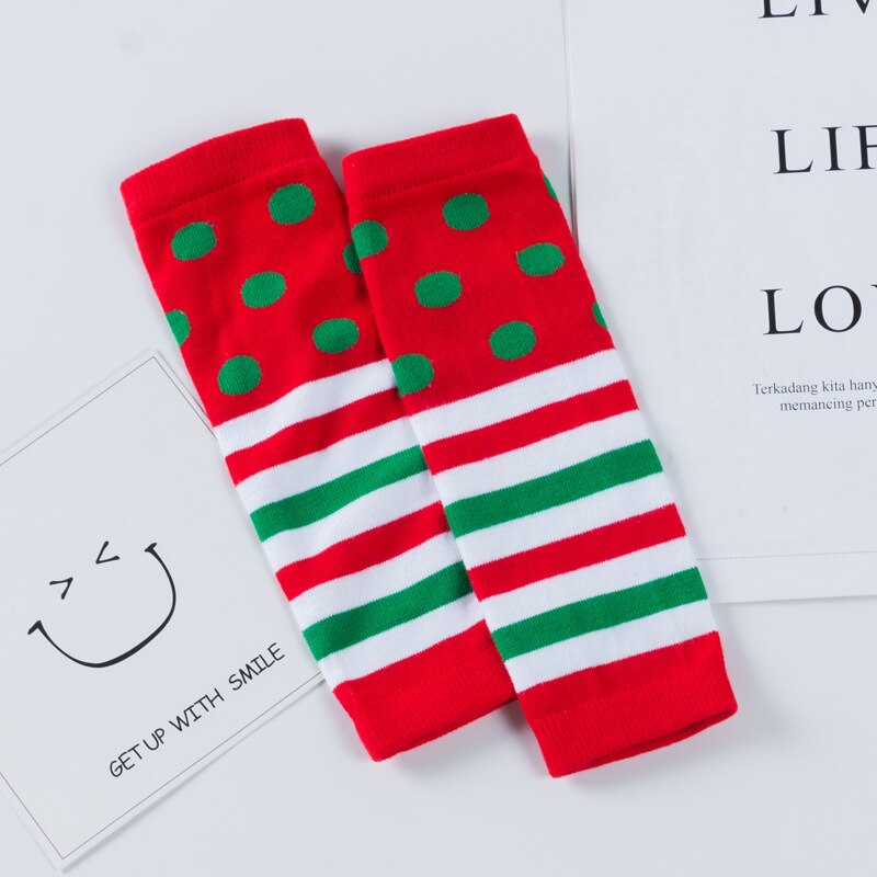 unisex bomulls leggings baby bein varmere baby varmere utskrift jul leggings sokker til låve jenter takrenne: Wb125