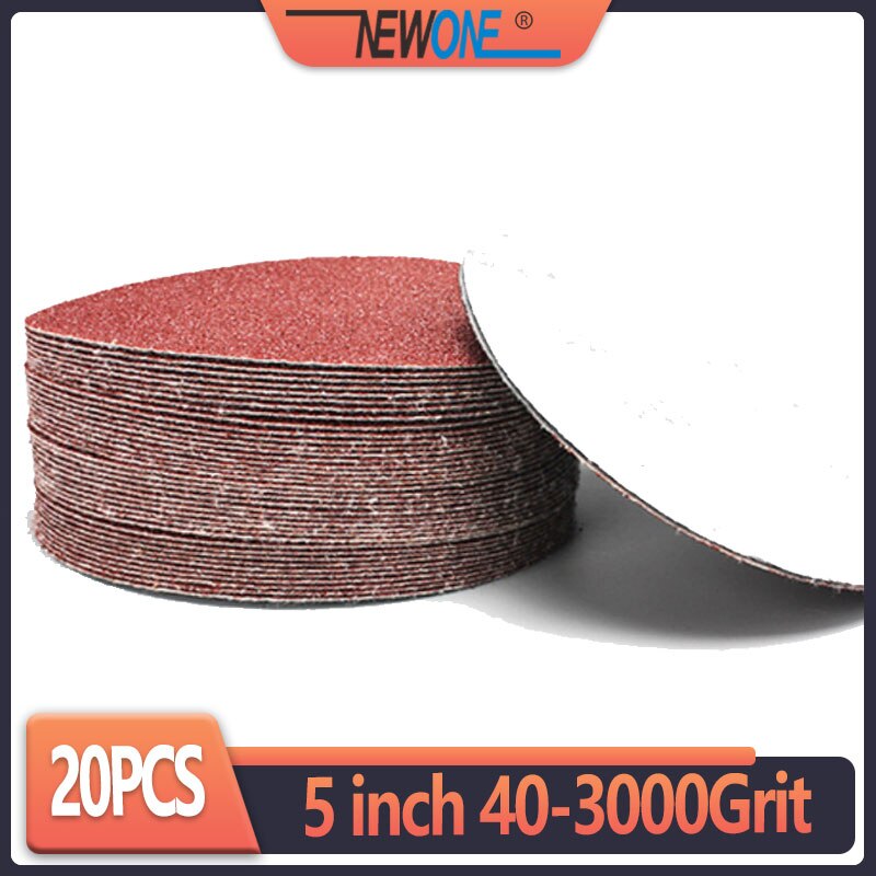 20pcs 125mm Sander Disc Sanding Polishing Paper Sandpaper Disc #40 - #3000 Abrasive Tools for Sander without hole