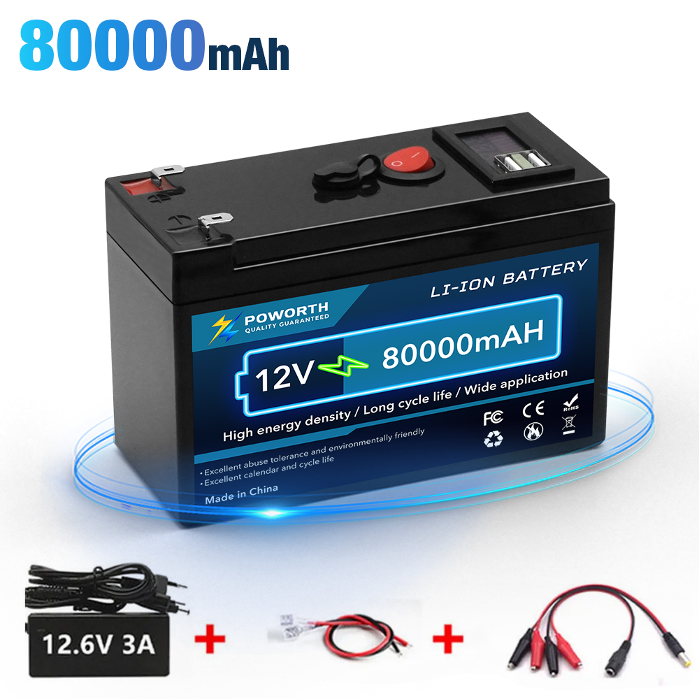 12v x 150ah litiumbatteri med inbyggd bms, lämplig för förvaring av husbil, off-grid-system, solenergisystem för marinbruk