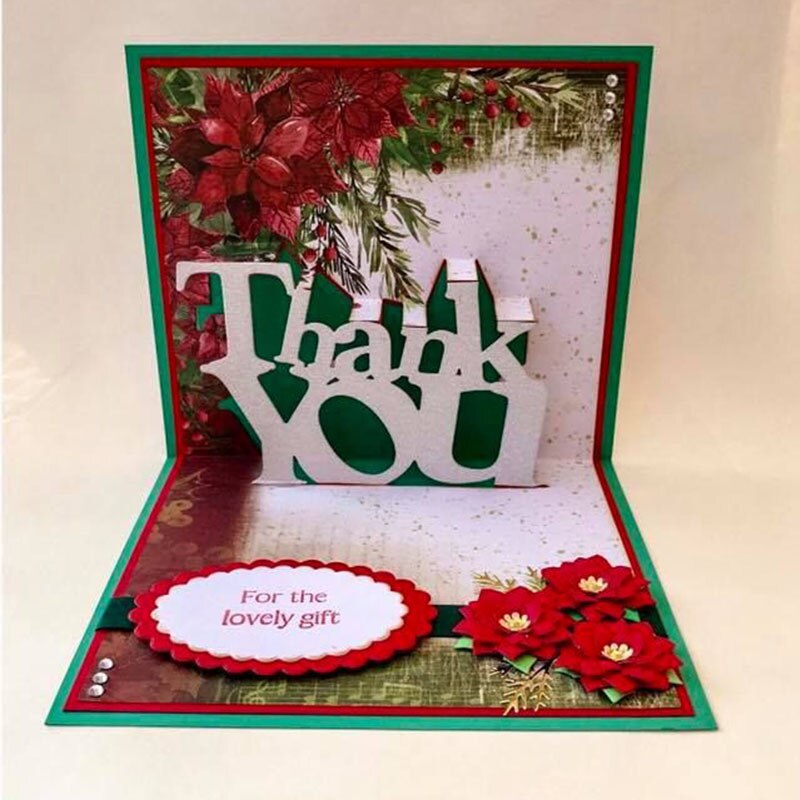 Pop-Up Woord Gelukkige Verjaardag Metalen Stansmessen Voor Scrapbooking En Kaarten Maken Craft Die Cuts
