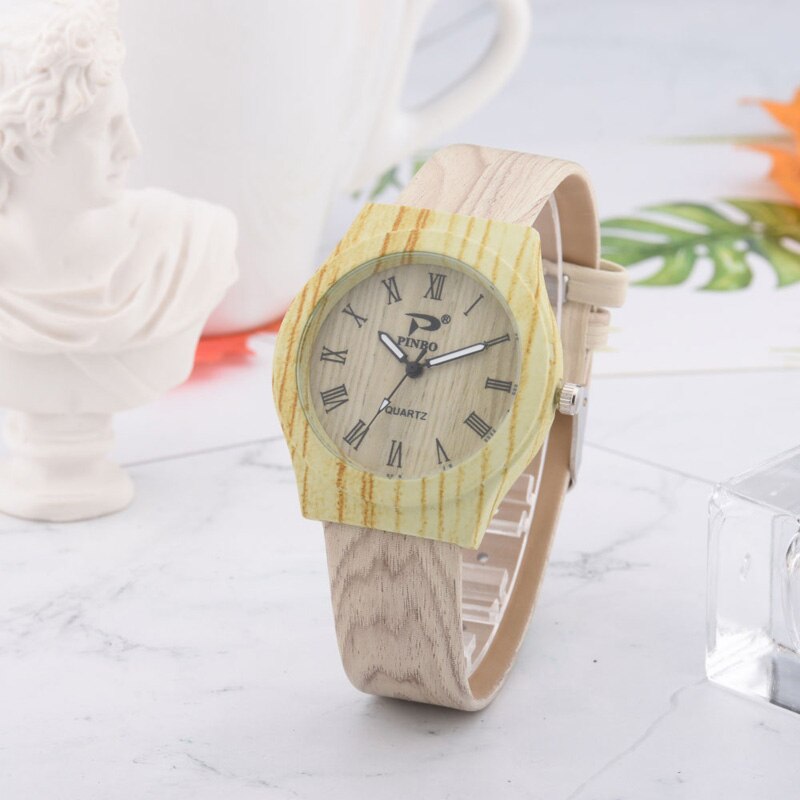 CIVO Horloge voor heren en dames, leer: minimalistisch polshorloge, analoog, kwarts, klassiek, waterdicht, modecadeau voor heren en dames, zwart-wit W, Standaard, riem