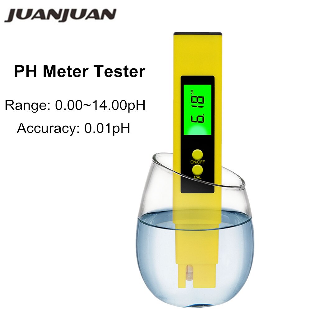 Digital PH Meter Tester LCD Pocket Pen Type 0.01pH Hydroponics Aquarium Pool Water Test Tools with Backlight 50%off