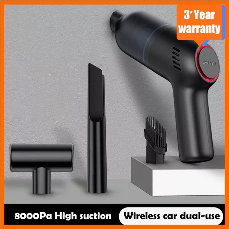 Xiaomi-aspiradora portátil para coche, aspirador automático de mano inalámbrico, recargable, 8000pa, alta potencia de succión