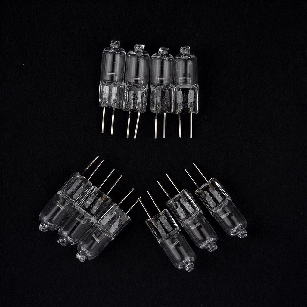 10 stücke 12V 35W G4 glühbirnen eingesetzt perlen kristall lampe Halogen Lampen innen beleuchtung lampen Globus viel JC LED