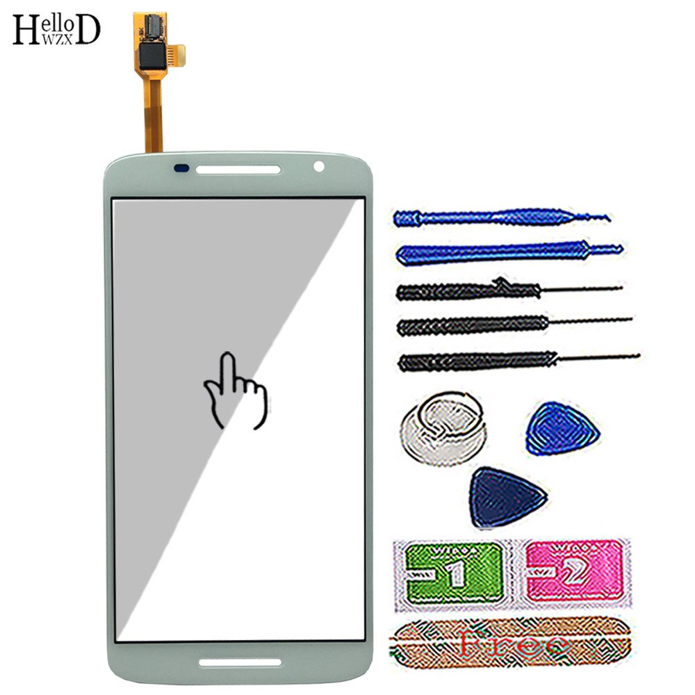 Mobile Touch Screen For Motorola Moto X Play XT1561 1562 1563 1564 Droid Maxx 2 1565 Front Out Glass Lens Sensor Tools: White With Tools