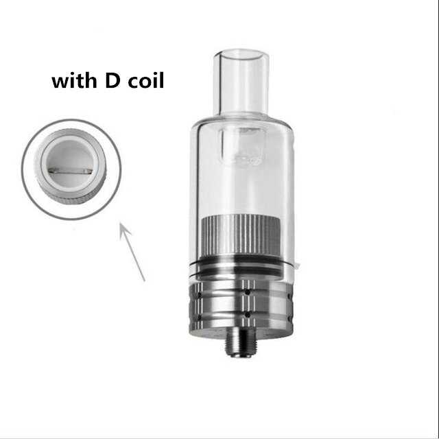 Longmada Mr Bald III Atomizer with Replacement Ceramic Coils Glass Chamber Herbal Tank for 510 Box Mod Dry Herb Vaporizer Kit: Atomizer with D Coil