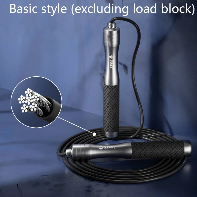 Sjippetov uden vægtbæring fedtforbrænding fitness vægttabsøvelse voksen studerende stålreb: Hvid