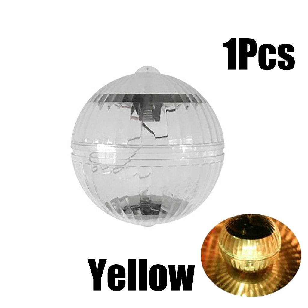 2pcs Floating Light LED Disco Light Swimming Pool Waterproof LED Solar Power Multi Color Changing Water Drift Lamp Security: 1pcs