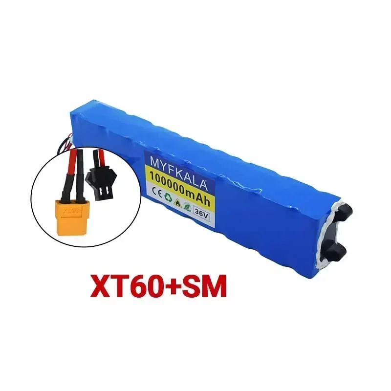 100% New10S3P 36V 100Ah 36v Electric Scooter Battery Pack 18650 Lithium M365 Electric Scooter 36v Battery Scooter: Pink