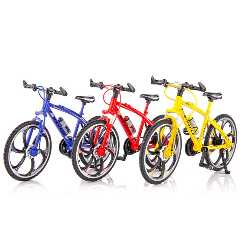 Mini cykelmodel slidstærk foldbar legeringscykel ornament cykel simulering dekoration