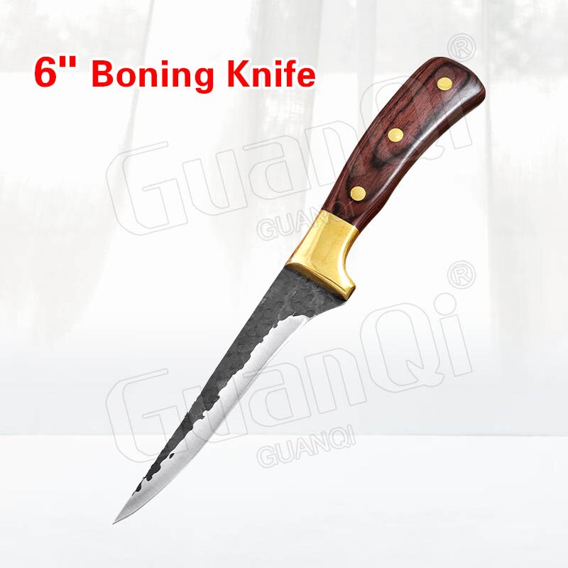 Stainless Steel Boning Knife Kitchen Knife Forged Butcher Knife Handmade Meat Cleaver Slicing Chef Knife Slaughter Knife Cutter: Style A