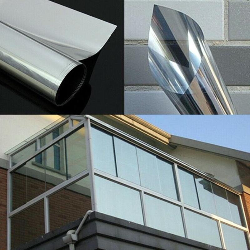 One Way Window Film Sticker Mirror Effect Protecting Reflective Control Prevent Uv Window Heat Anti-voyeur Sticker S4U3