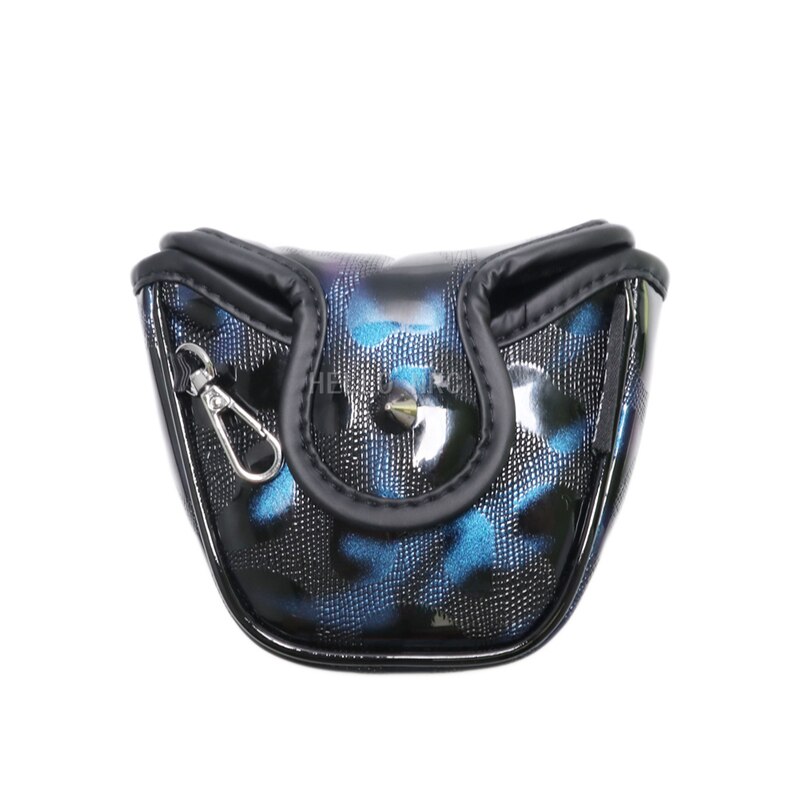 HELLO NRC Golf Club Headcover Rivet Mallet Putter Cover Gradient Color Cool Purple and Blue Gradients