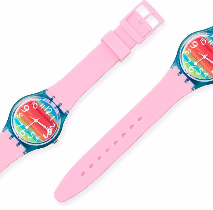 Correa de silicona para reloj Swatch, correa de goma colorida resistente al agua, accesorios deportivos para hombre y mujer, 16mm, 17mm, 19mm y 20mm