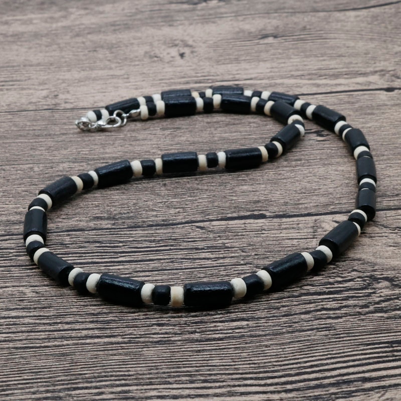 rustikalen Männer Perlen Boho Coconut Halskette Halsband Surfer Halskette Tribal Schmuck Beste Freund Für Ihn SU-02