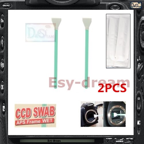 2 pièces En Microfibre Humide Nettoyage Du Capteur CMOS CCD Bâtonnets Pour APS-C 70D 60D 7D 600D 1100D 550D D7100 D5100 D5200 D3200 Caméra