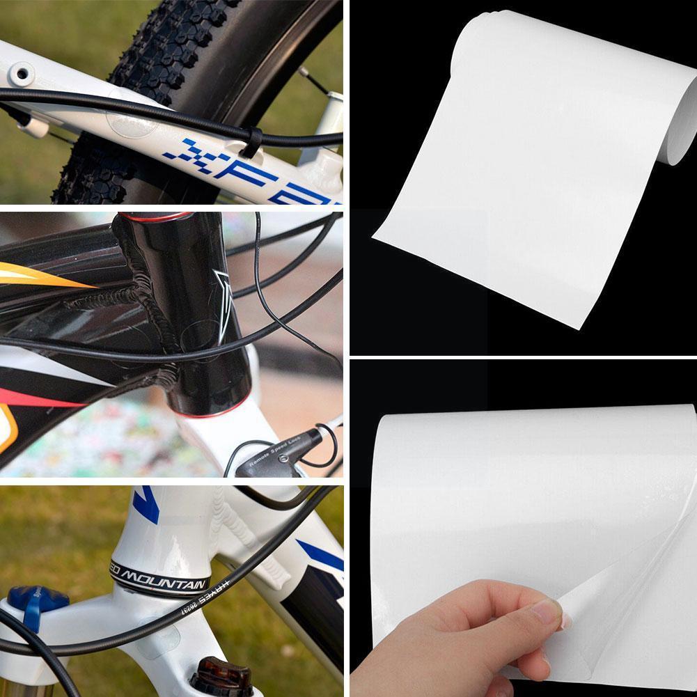 Fiets Frame Protector Clear Tape Film Mtb Racefiets Beschermen Transparante Fietsen Accessoires Film U3o0
