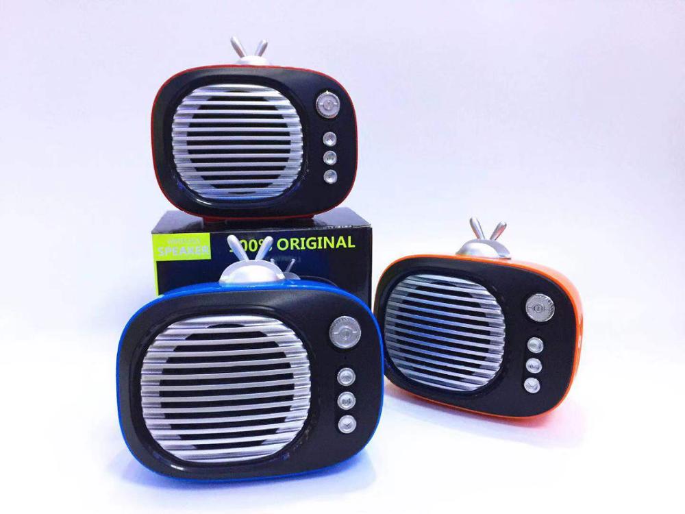 TWS: 1 + 1 Bluetooth Speaker TV Mini Speaker Draagbare Draadloze Bluetooth Bass Speaker Speaker Retro Fotolijst caixa de som tv