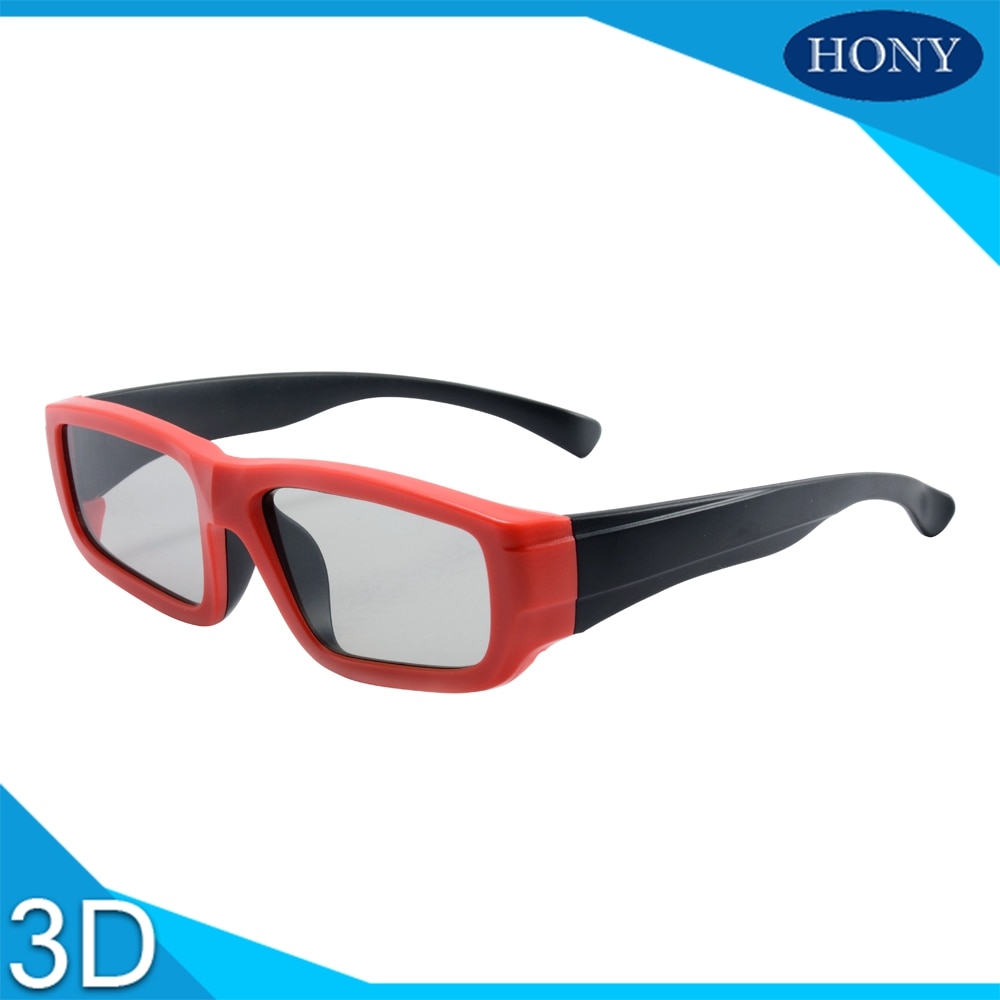 2 pcs Make Gepolariseerde Kinderen Lineaire 3D Bril voor Kinderen, Licht Plastic Passieve Imax 3D GlassesFor Video 'S Movie Bioscopen