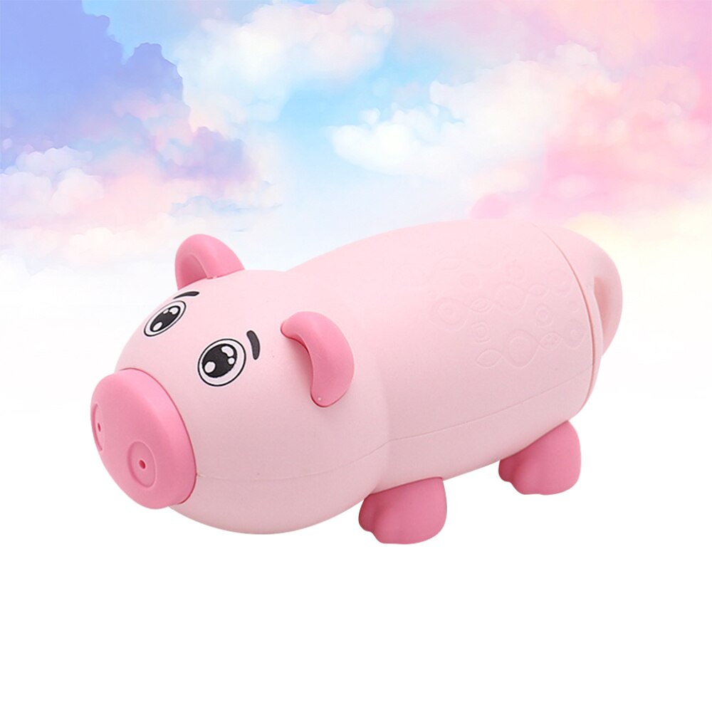 1Pc Lovely Pig Shaped Water Blaster Plastic Drawing Water Shooter Toy Summer Swimming Pool Beach Toy (Pink)