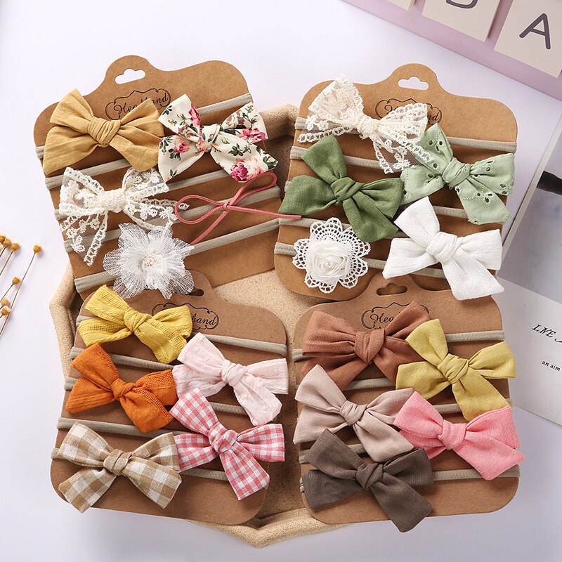 Pinzas para el pelo de bebé, accesorios de para niños, horquillas de lunares, ganchos florales, 5 unids/set por Set