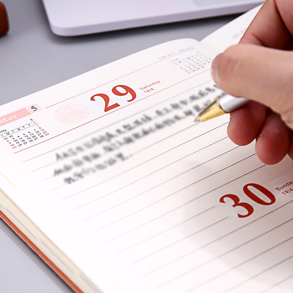 Stationery Notebook Daily Weekly Monthly Planner Flowery Time Memo Undated Planning Organizer Agenda Agenda