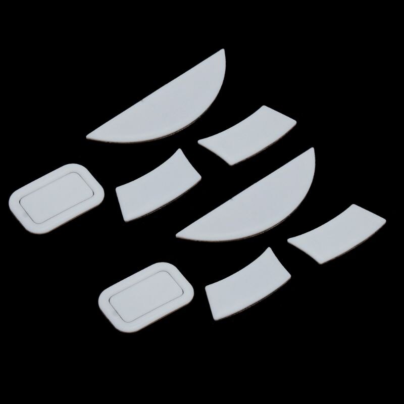 2 zestawów/paczka Tygrys hazard nóżka myszy łyżwa dla Razer DeathAdder kluczowy przewodowa mysz robić gier biała mysz ślizga się Curv