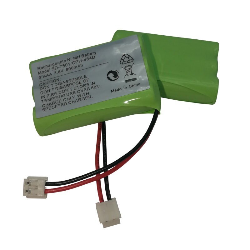 Cordless Home Phone NiMH 800mAh 3.6V Rechargeable Battery for Motorola SD-7501 V-Tech 89-1323-00-00 AT & T Lucent 27910 CPH-464D