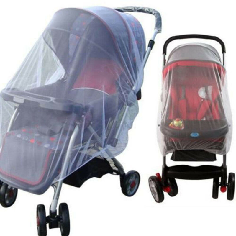 Solid White Universal Pram Mosquito Net Buggy Stroller Pushchair Bug Insect Car Seat Mesh Mosquito Net