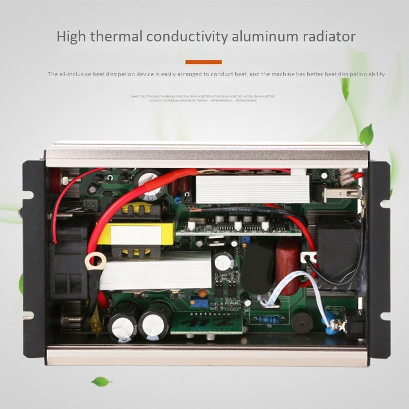 Household Pure Sine Wave Inverter 12V To 110V300W Solar Car Power Converter Eu Plug