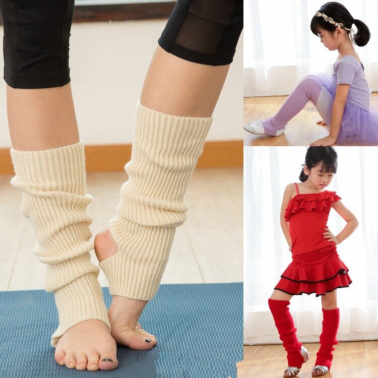 Kinderen Adult &#39;S Beenwarmers Gebreide Sport Beschermende Wol Ballet Benen Cover Yoga Latin Dance Voet Warm Lolita Sokken