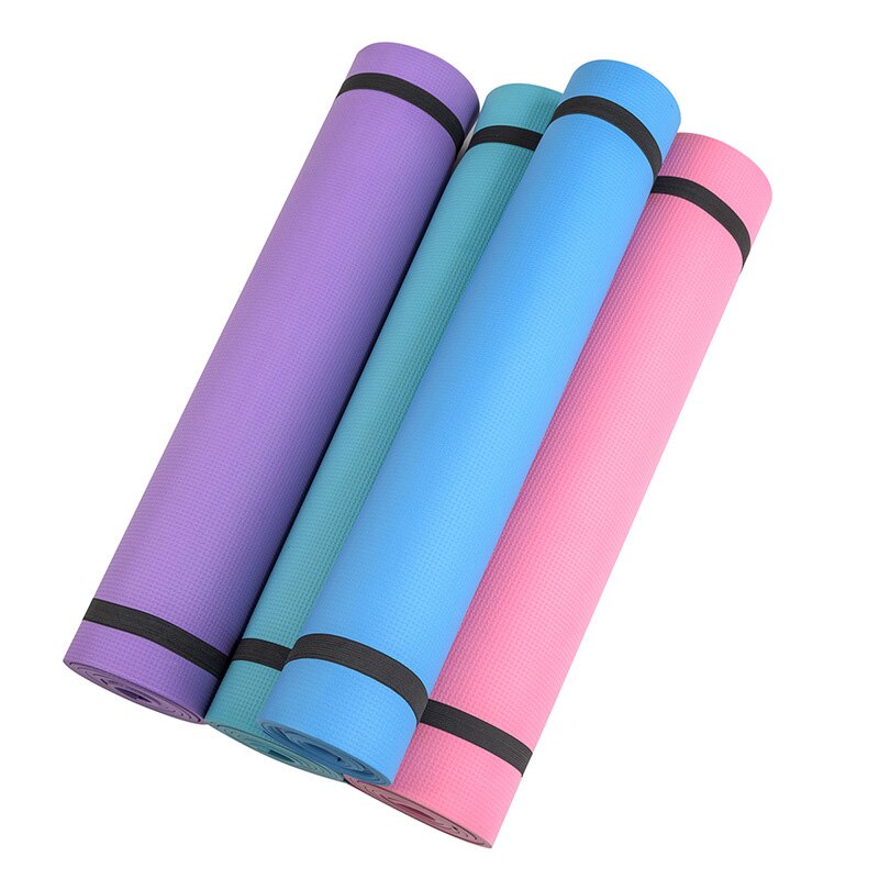 Yoga Mat - 173x60cm - 6mm Thick EVA Foam - Non-Slip - Indoor Exercise Fitness Pilates Pad: Default Title