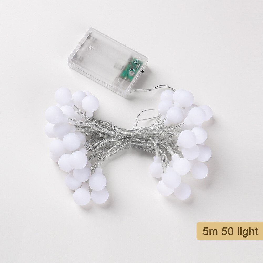 Tiras de luz LED redondas con cielo estrellado, bombillas redondas románticas para acampar, tienda de campaña, atmósfera, cadena de luz colgante para vacaciones, hogar y jardín al aire libre: C