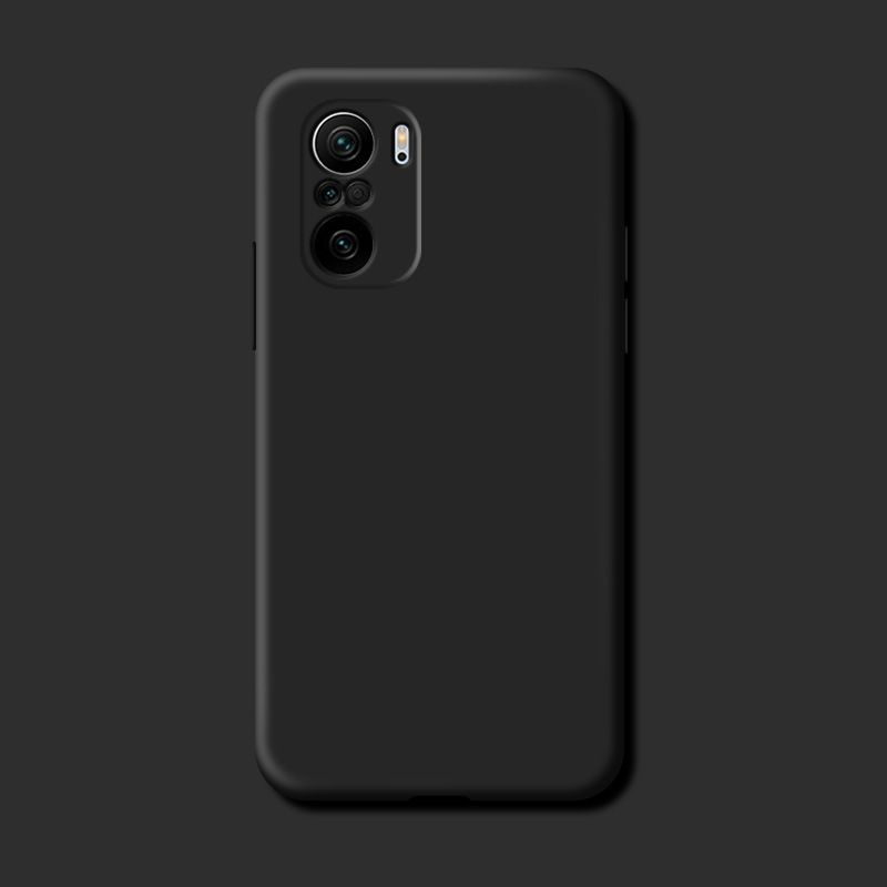 Para Xiaomi Poco F3 funda trasera de silicona fundas de teléfono para Poco F3 funda suave TPU a prueba de golpes Redmi K40 funda de silicona Coque: Aluminio / Negro