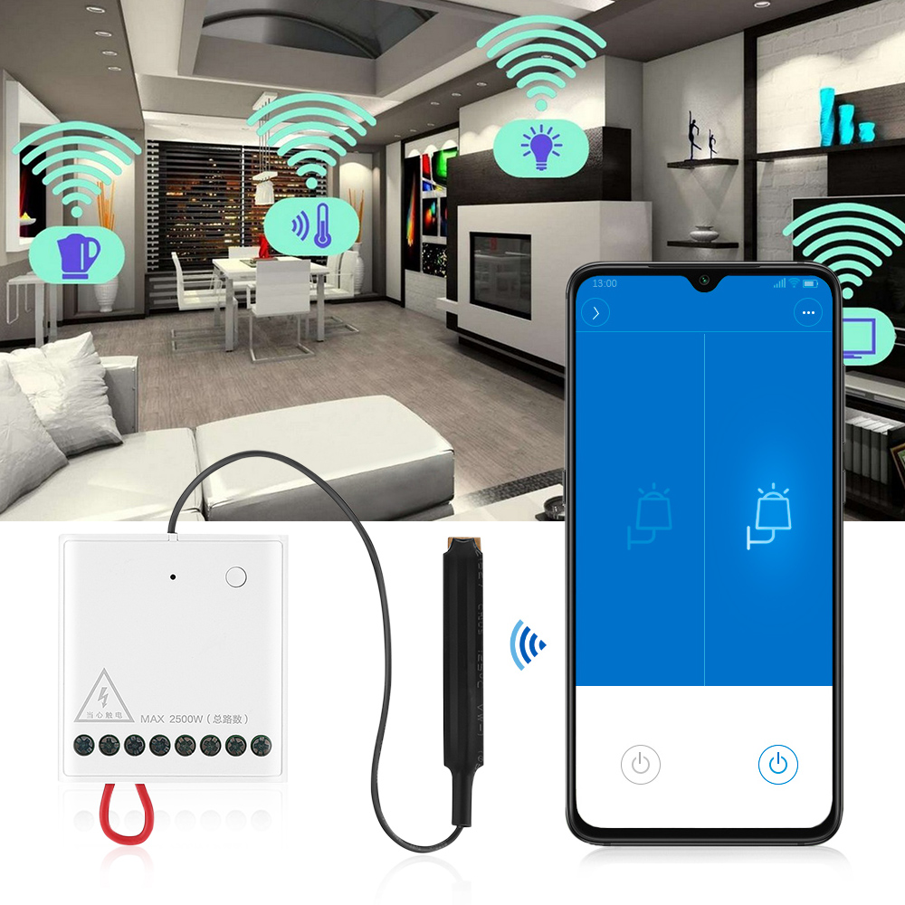 Aqara Two-way Control Module Wireless Relay Switch Controller Smart Setting Timer 2 Channels For Mi Home APP &Homekit