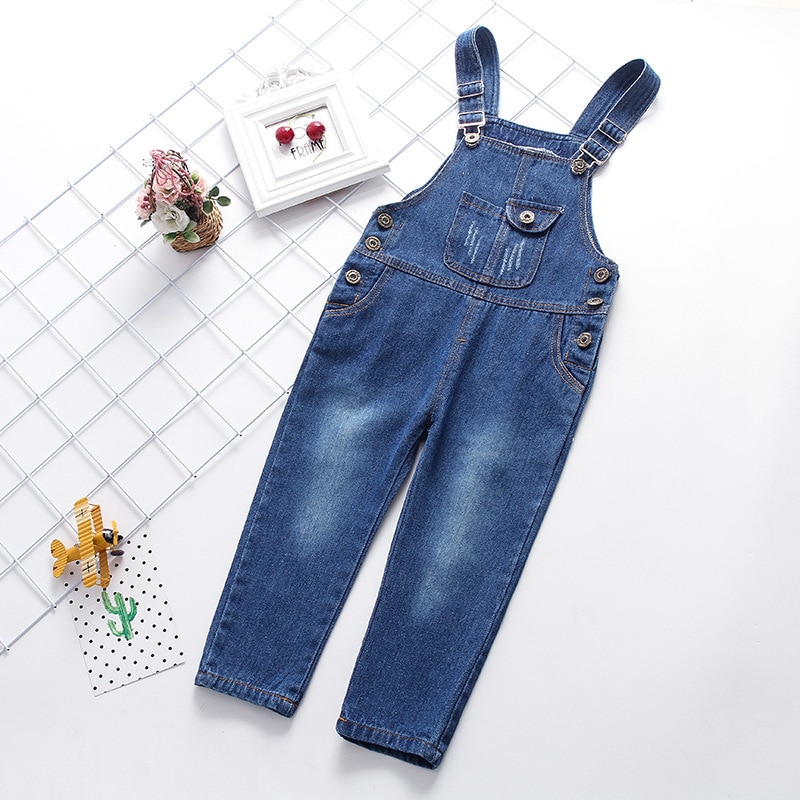 Baby Grils Boys jeans Overalls kids pants Boys girls trousers jeans denim jumpsuit overoles Children Jeans Jumpsuits