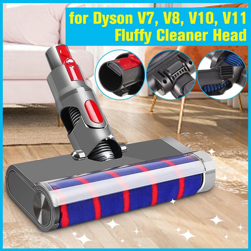 Stofzuiger Zachte Roller Vloer Borstelkop Cleaning Tools Voor Dyson V7 V8 V10 V11 Stofzuiger Accessoires Reparatie Onderdelen