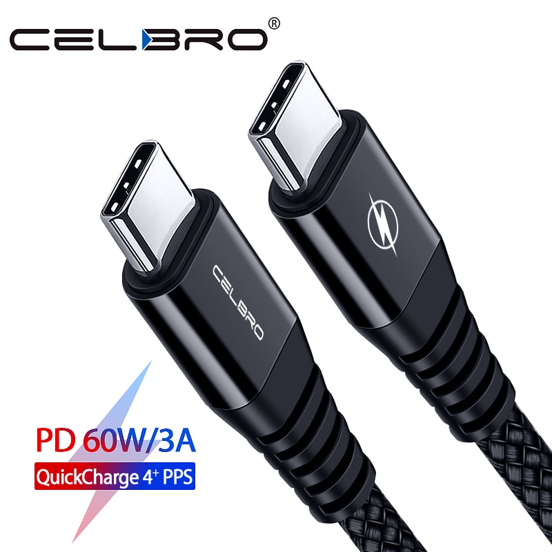 USB di Tipo C a USB Tipo C Cavo del Caricatore per Samsung 60W PD USB-C di ricarica di CONTROLLO di qualità 3.0 di Ricarica Rapida dati Cavo per il Tipo-C Dispositivi Cavi