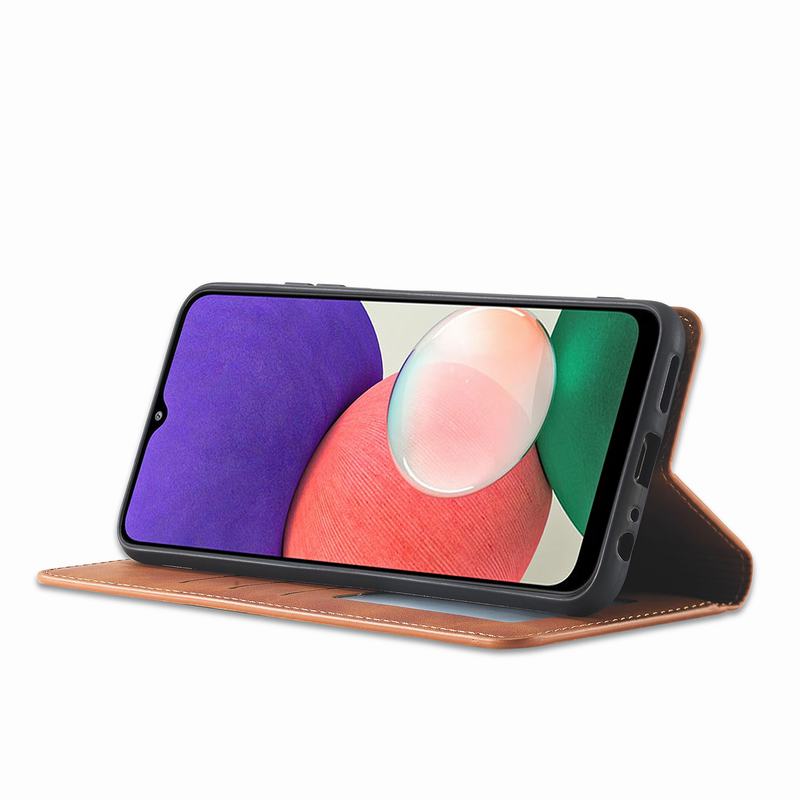 Voor Samsung Galaxy A22 Case Flip Luxe Lederen Cover Voor Samsung A22 4G 5G Case Portemonnee Stong Magnetische luxe Cover Stand Coque