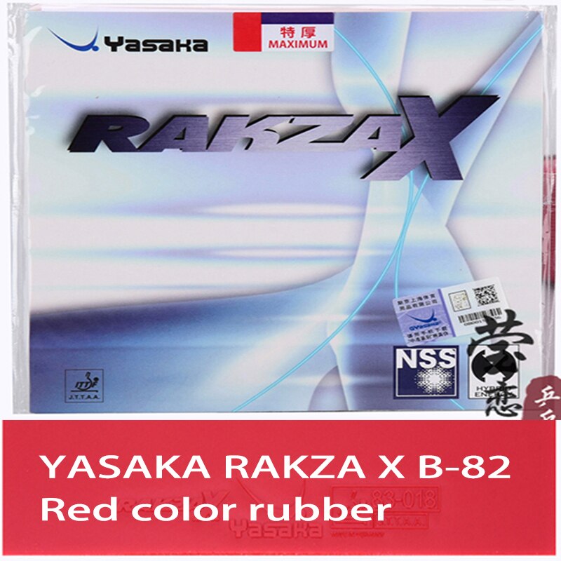 Yasaka-raqueta de tenis de mesa RAKZA X, goma suave, hecha en Alemania, Original: rakza X red