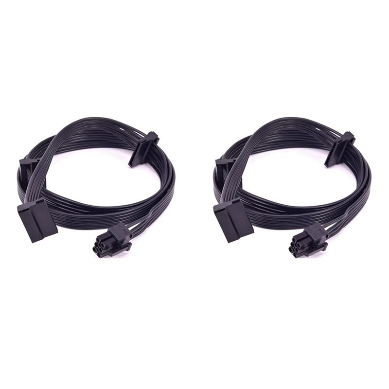 Cavo 6 2 Pin Dual Cavo Alimentazione PCIE YINETTECH 8 Pin Maschio Per GPU - Doppio 6 2 Pin, Compatibile Con PSU Seasonic Cavi Pc Gaming - Foto 3