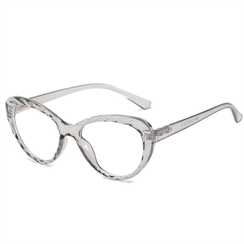 Yooske kissasilmälasien kehys naisille naisille anti-blue vaaleat silmälasit miesten lohkot blue-ray vintage silmälasikehykset: Harmaa