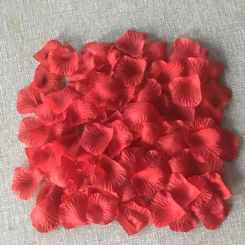 5500 stk/parti 5*5cm silke rosenblade til bryllup dekoration romantisk kunstig rose blomst 20 farver bryllup tilbehør