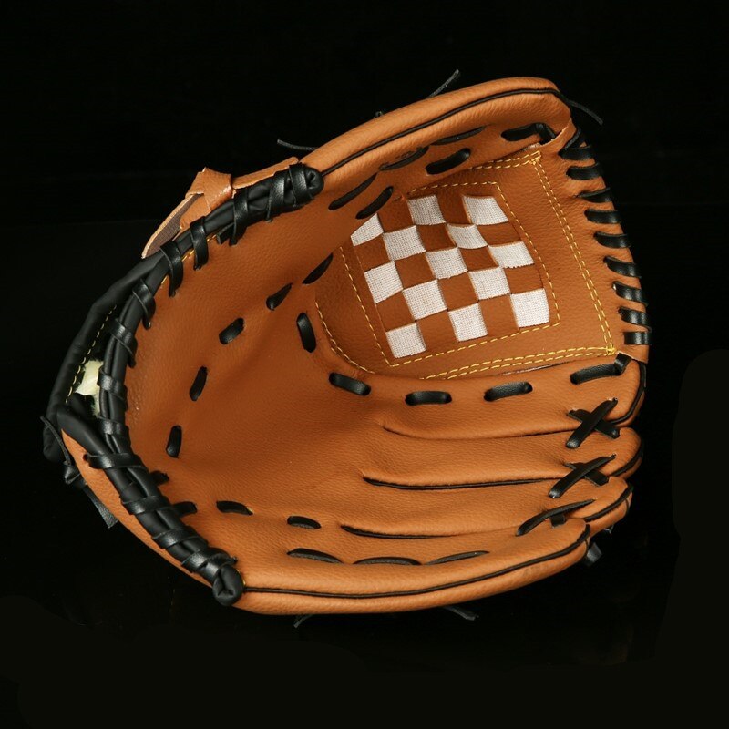 Guantes de bateo del béisbol para hombres y niños, Guante de béisbol de cuero, derecho, de Softball, para jóvenes, para adultos, para deportes al aire libre, BJ50ST: Chocolate / 9.5 inches