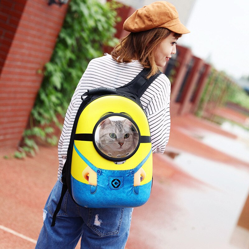 Pet space backpack out portable pet bag breathable cat bag dog backpack pet supplies