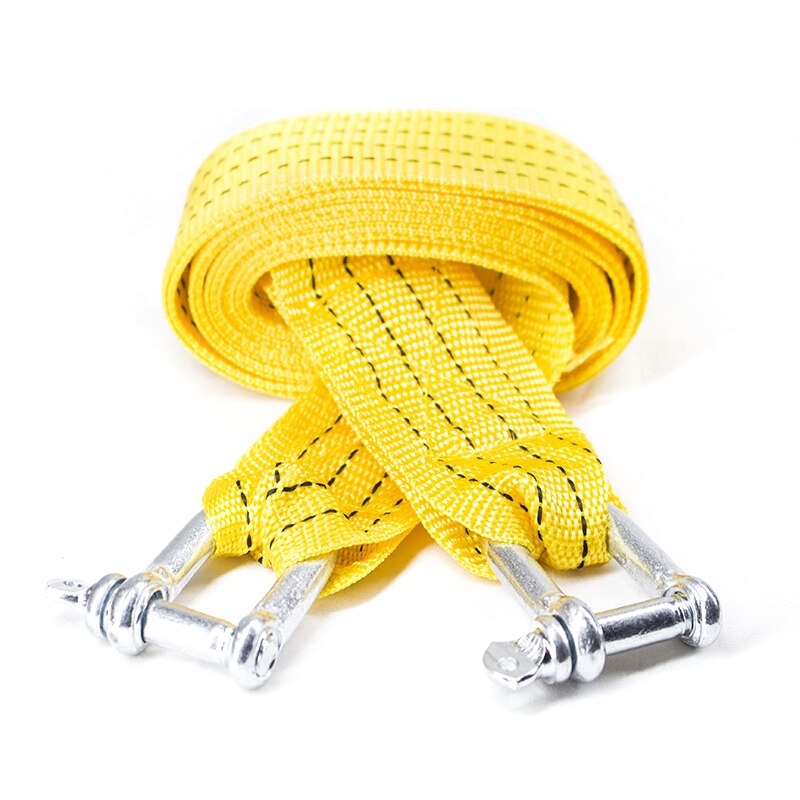 Car Tow Rope Fluorescent Yellow Tow Rope Car Safety First Aid Traction Pull Rope Various Specifications Nylon Trailer Rope