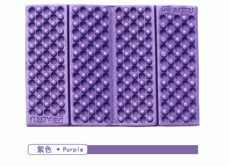 1Pc Foldable Folding Outdoor Camping Mat XPE Waterproof Seat Foam Pad Chair Picnic Moisture-proof Mattress Beach Mat Pad: Purple